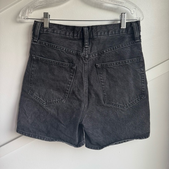 Oak + Fort Black CROSSFRONT JEAN Denim Women's Shorts size 27 - Picture 8 of 12